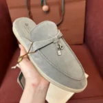 Loro Piana Babouche Charms Walk Women's Suede Mule FAI1543 508G - Image 3