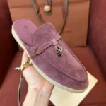Loro Piana Babouche Charms Walk Women's Suede Mule FAI1543 30F4 - Image 2