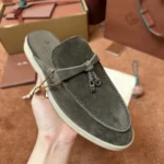 Loro Piana Babouche Charms Walk Women's Suede Mule FAI1543 50W3 - Image 4
