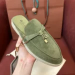 Loro Piana Babouche Charms Walk Women's Suede Mule FAI1543 50KY - Image 4