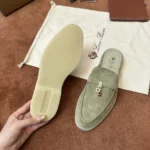 Loro Piana Babouche Charms Walk Women's Suede Mule FAI1543 507C - Image 3