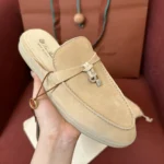Loro Piana Babouche Charms Walk Women's Suede Mule FAI1543 2096 - Image 3