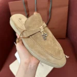 Loro Piana Babouche Charms Walk Women's Suede Mule FAI1543 H755 - Image 3