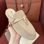 Loro Piana Babouche Charms Walk Women's Suede Mule FAI1543 A120 - Image 3