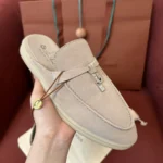 Loro Piana Babouche Charms Walk Women's Suede Mule FAI1543 A760 - Image 3