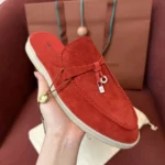 Loro Piana Babouche Charms Walk Women's Suede Mule FAI1543 W888 - Image 3