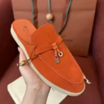 Loro Piana Babouche Charms Walk Women's Suede Mule FAI1543 LOA2 - Image 3