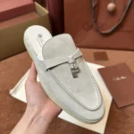 Loro Piana Babouche Charms Walk Women's Suede Mule FAI1543 60LO - Image 3