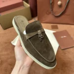 Loro Piana Babouche Charms Walk Women's Suede Mule FAI1543 51DW - Image 3