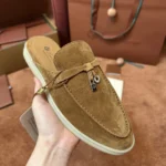 Loro Piana Babouche Charms Walk Women's Suede Mule FAI1543 HA85 - Image 3