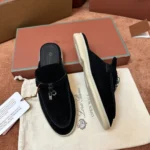 Loro Piana Babouche Charms Walk Women's Suede Mule FAI1543 8000 - Image 3