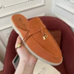 Loro Piana Babouche Charms Walk Women's Suede Mule FAI1543 HOR4 - Image 3