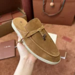 Loro Piana Babouche Charms Walk Women's Suede Mule FAI1543 HOVY - Image 3