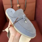 Loro Piana Babouche Charms Walk Women's Suede Mule FAI1543 60HF - Image 3