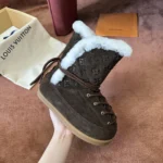 Louis Vuitton Shearling Lined Ankle Boots - Image 3