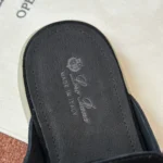 Loro Piana Babouche Walk Men's Suede Mule FAM3488 8000 - Image 4