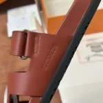 Hermès Chypre Leather Sandal - Image 4
