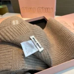 Miu Miu Ribbed Knit Cashmere Scarf - Image 3