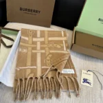 Burberry Equestrian Print Reversible Cashmere Scarf - Image 4