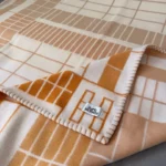 Hermès Geometric Wool Cashmere Blanket - Image 4