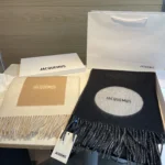 Jacquemus Logo Circle Wool Scarf - Image 4