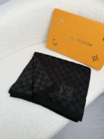 Louis Vuitton Petit Damier Knit Wool Scarf - Image 4