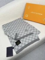 Louis Vuitton Petit Damier Knit Wool Scarf - Image 4