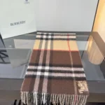 Burberry Check Equestrian Knight Wool Scarf - Image 5