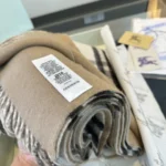Burberry Check Reversible Cashmere Scarf - Image 4