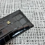 Chanel Crocodile-Embossed Card Holder - Image 4