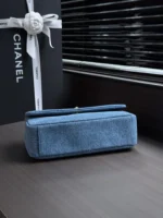 Chanel 26A Denim Classic Flap Bag 25.5cm - Image 4