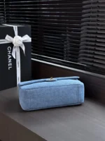 Chanel 26S Denim Maxi Flap Bag 32cm - Image 4
