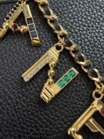 Chanel 26A Letter Charm Chain Flap Bag 22cm - Image 4