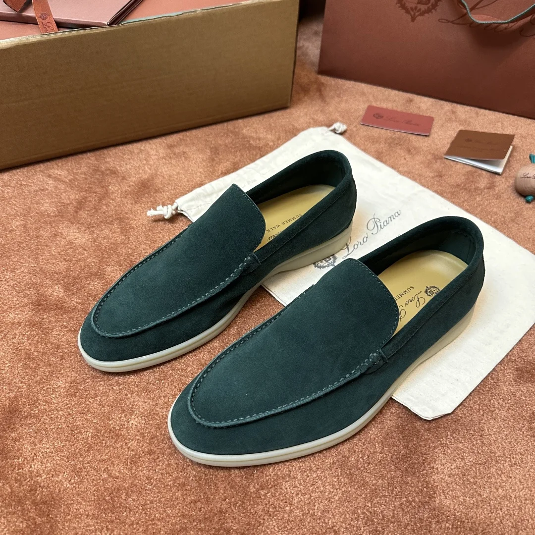 4-2241 Loro Piana Summer Walk Men's Moccasin Loafers - Image 1