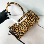 Prada LuxSoft Bonnie Leopard Print Bag 32cm - Image 4