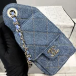 Chanel OHANEL 26A Denim Handbag - Image 4