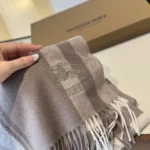 Burberry Double-Sided Check Lambswool Scarf 30x200cm - Image 4
