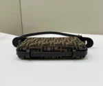 Fendi Simply Fendi Small FF Jacquard Shoulder Bag 22cm - Image 4