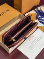 Louis Vuitton Monogram Empreinte Zip Wallet Bordeaux 19cm - Image 4