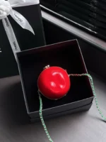 Chanel Matthieu Blazy Red Apple Clutch - Image 4