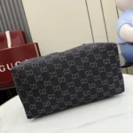 Gucci Generation GG Denim Boston Shoulder Bag 29cm - Image 4
