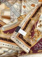 Louis Vuitton x TM Monogram Superflat Flowers Scarf 135x135 cm - Image 4