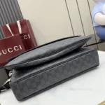 Gucci Essence Classic GG Messenger Bag Black 35.5cm - Image 4