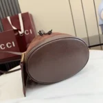 Gucci Primavera Perforated GG Suede Bucket Bag 20.5cm - Image 4