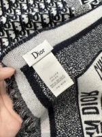 Dior CD Logo Jacquard Large Scarf Shawl Blanket 140*140cm - Image 4