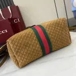 Gucci Giglio Small GG Suede Tote Bag with Pouch 25cm - Image 4