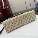 Gucci Primavera Horsebit GG Canvas Shoulder Bag 27.5cm - Image 4
