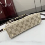 Gucci Primavera Horsebit GG Canvas Top Handle Shoulder Bag 20cm - Image 4