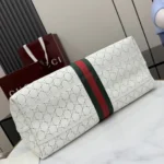 Gucci Giglio Large Perforated GG Leather Tote Bag with Pouch - Image 4