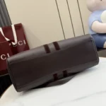 Gucci Paparazzo Horsebit Web Leather Top Handle Bag 36.5cm - Image 4